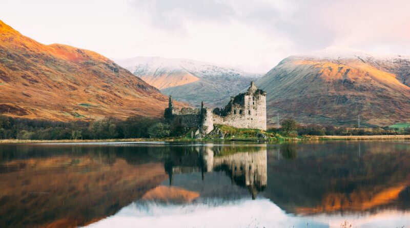 best places to visit in Scotland showing the dramatic landscape of Glencoe in the Scottish Highlands with mountains reflected in a loch representing the top destinations to visit in Scotland