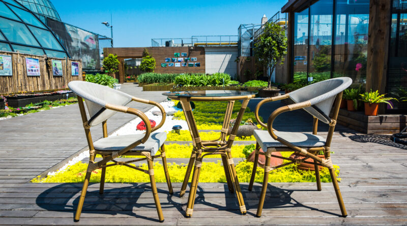 aldi garden furniture showing an aldi store garden specialbuys display with outdoor chairs tables and a hot tub representing the aldi garden furniture range hot tub and outdoor 2026 specialbuys