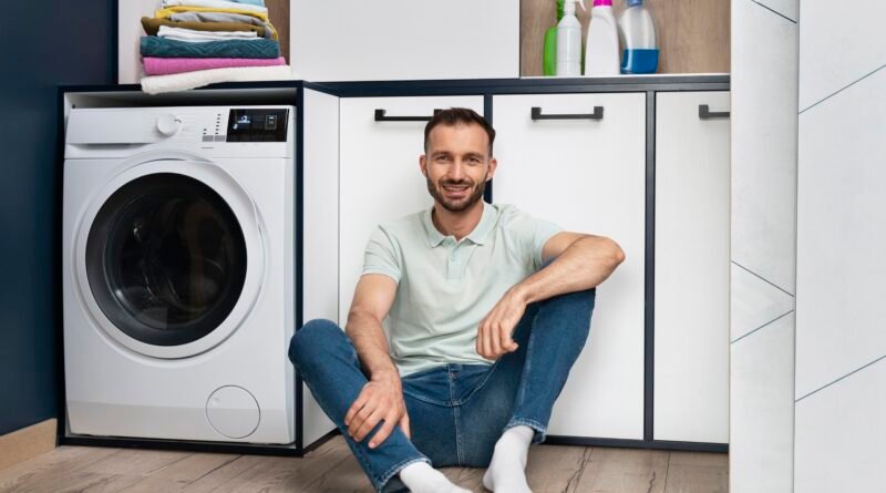 best washing machine UK showing Bosch Series 4 and Samsung ecobubble front loading washing machines side by side representing top mid-range picks for UK households in 2026