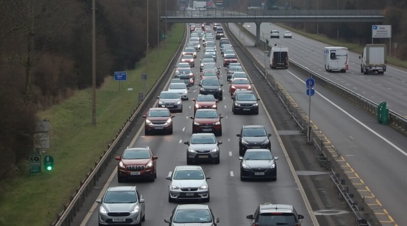 A48M Eastern Avenue Cardiff traffic during police incident near Pentwyn
